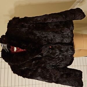 Vintage 100% Dyed Rabbit Fur